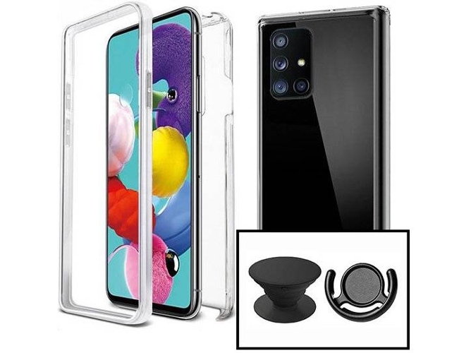 Kit Funda, Popsocket y Soporte Samsung Galaxy Note 20 Ultra 5G Impact Protection Negro