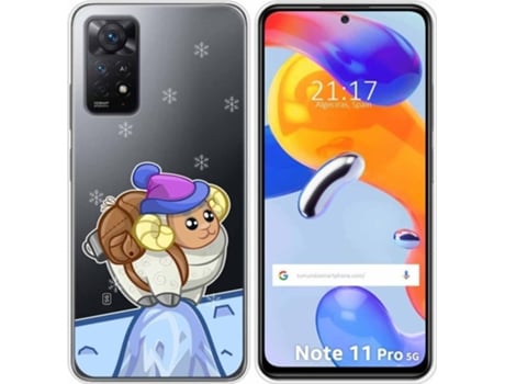 Carcasa Xiaomi Redmi Note 11 Pro TUMUNDOSMARTPHONE Dibujos Transparente Cabra Multicolor