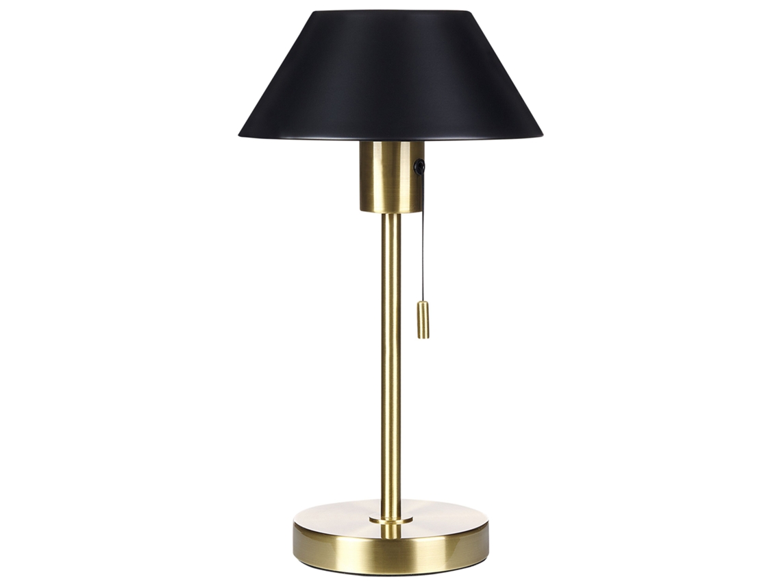 Lámpara de mesa BELIANI Caparo de Hierro Negro 20x20x37