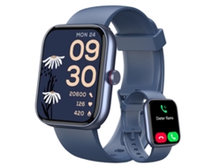 Smartwatch YIZHOOD IDW20 1.91 inch Llamada Bluetooth IP68 Impermeable Monitorización de Salud 100+ Modos Deportivos 300mAh (Android e IOS - Azul)