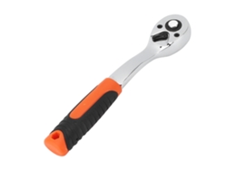 Llave De Boca Abierta Ranurada De Alta Precisión De 72 Dientes Con Mango Curvo, De 1/4", Para La Industria Automotriz.