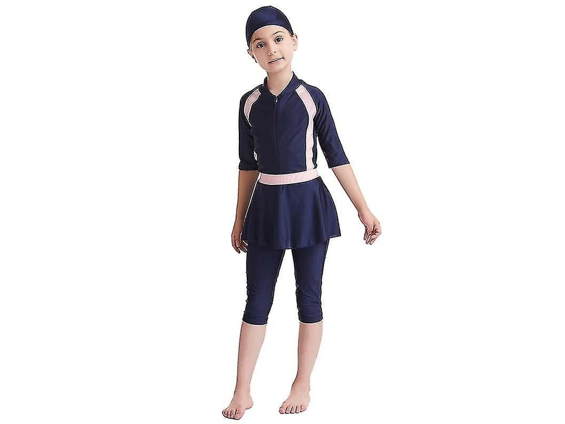 2026-traje De Baño Islámico Para Niñas Niños Modesto Burkini Traje De Playa De Calidad Alta