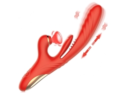 Vibrador De Masaje Telescpico Para Chupar La Lengua 3 En 1 Para Mujeres (naranja) Bestvite