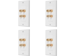 4 paneles de pared para sistema de audio de cine en casa con 4 altavoces y 2 altavoces incluidos. SFUSHOS