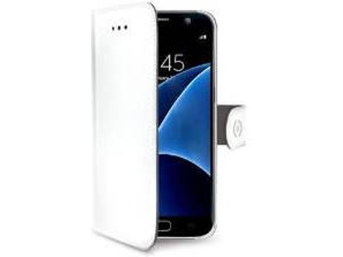 Funda Samsung Galaxy S7 CELLY WALLY590WH Blanco