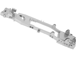 Chasis De Carrocería Metálica Cnc, 1 Unidad Para Wpl D12 Rc (plateado)