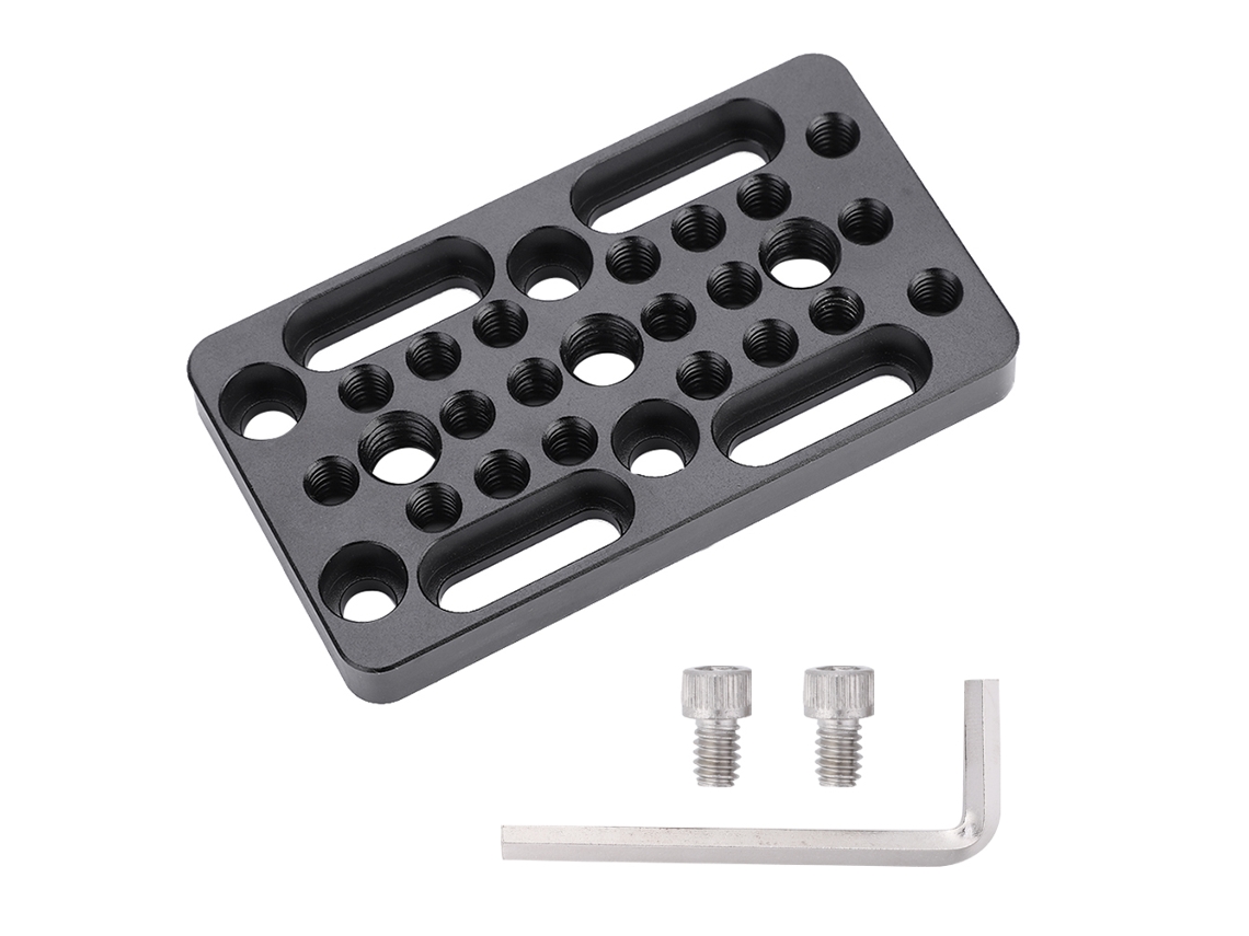 Placa De Adaptador Para Trípode Con Agujeros Rosca 1/4'' Y 3/8'' Accesorios Para Cámara Dslr