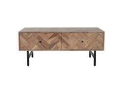 Mesa Centro Acacia Metal Marron 110x60x45cm