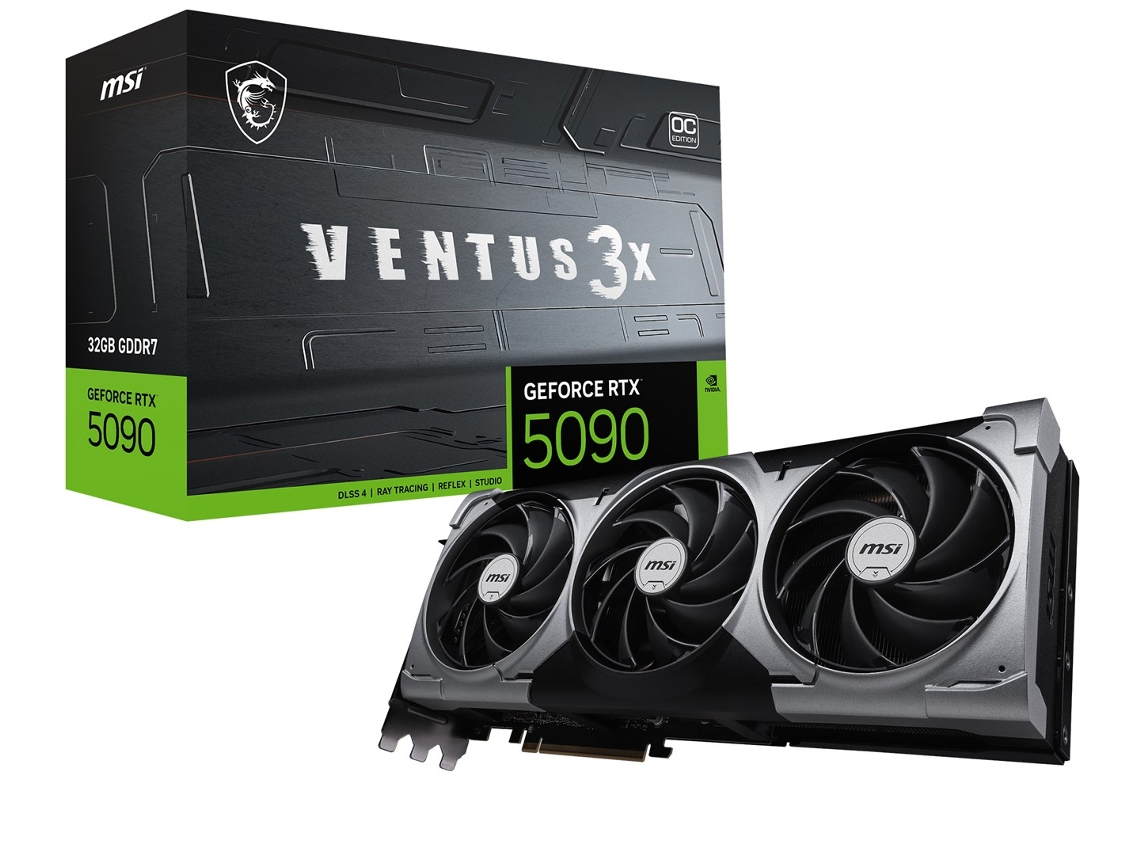 Tarjeta de vídeo Nvidia Ventus GeForce RTX 5090 32G 3x Oc 32 GB GDDR7 MSI