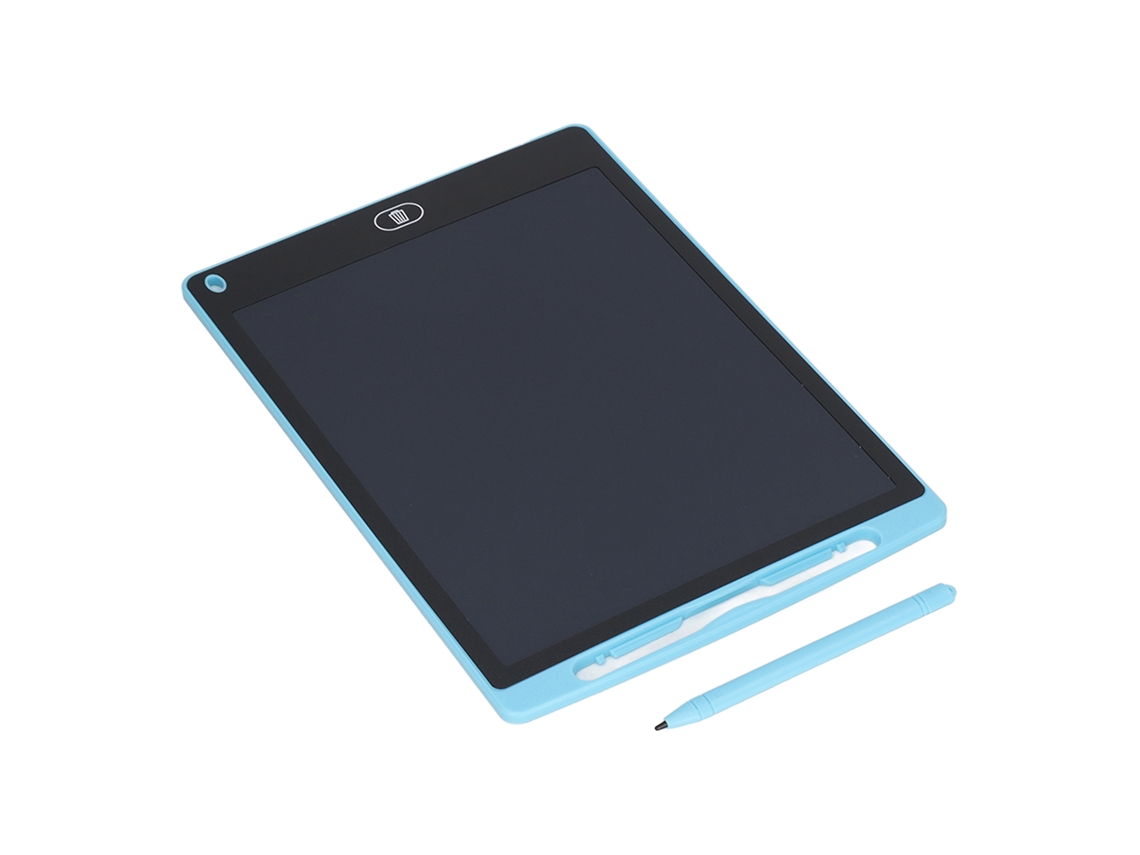 Tableta De Escritura Lcd De 12 Pulgadas, Pizarra Digital Colorida Para Niños, Garabatos Azul Cielo.