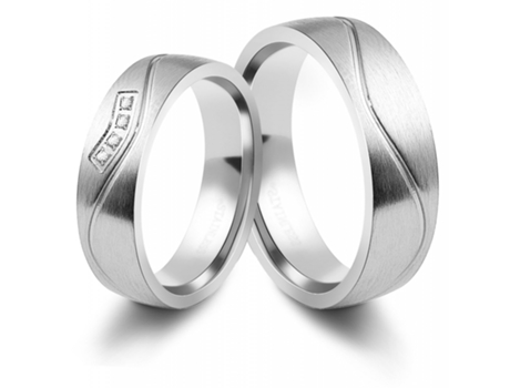 AKZENT Anillo de San Valentín/Compromiso/Amistad para Mujer en Acero Inoxidable – Tam.48 – 0043