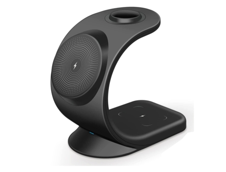 Cargador Auto CHRONUS WXCD-221028-14FM Magsafe (iPhone/iWatch/AirPods - Negro)