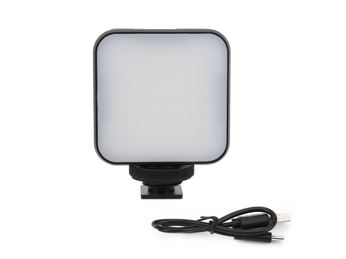 Mini foco LED St48b para vlogging y transmisiones en vivo, luz LED portátil para cámara.