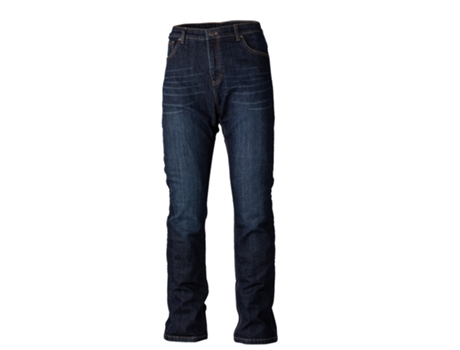 Pantalones Resistente de Hombre para Motociclismo RST Largo Tejido Reforzado Kevlar Straight Leg Tecido Azul (L)