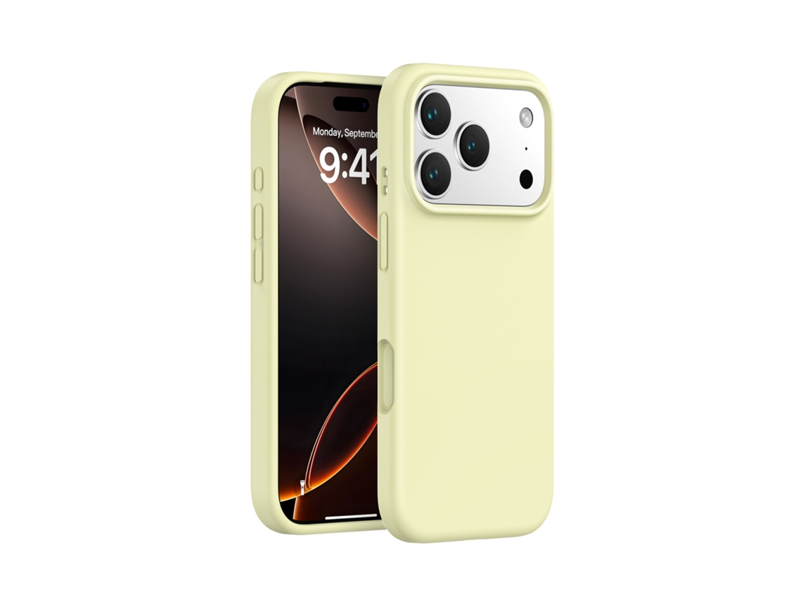 (amarillo Claro, Iphone 16 Pro) Funda De Silicona Líquida Para Iphone, Protección Integral Para El Botón De La Cámara.