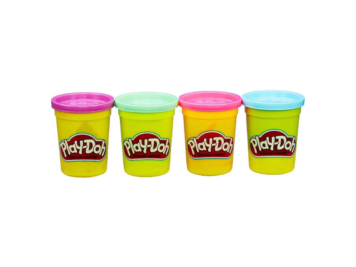 Blocs de Construcción PLAY-DOH Pack De 4 Botes (Edad Mínima: 2 Años - 6,3 x 25,4 x 7,1 cm)