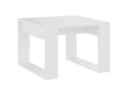 Mesa Auxiliar 50x50x35 Cm Derivados de Madera Blanco MAISON EXCLUSIVE