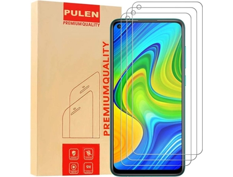3x Protector Cristal Templado Xiaomi Redmi Note 9 HONGWE.