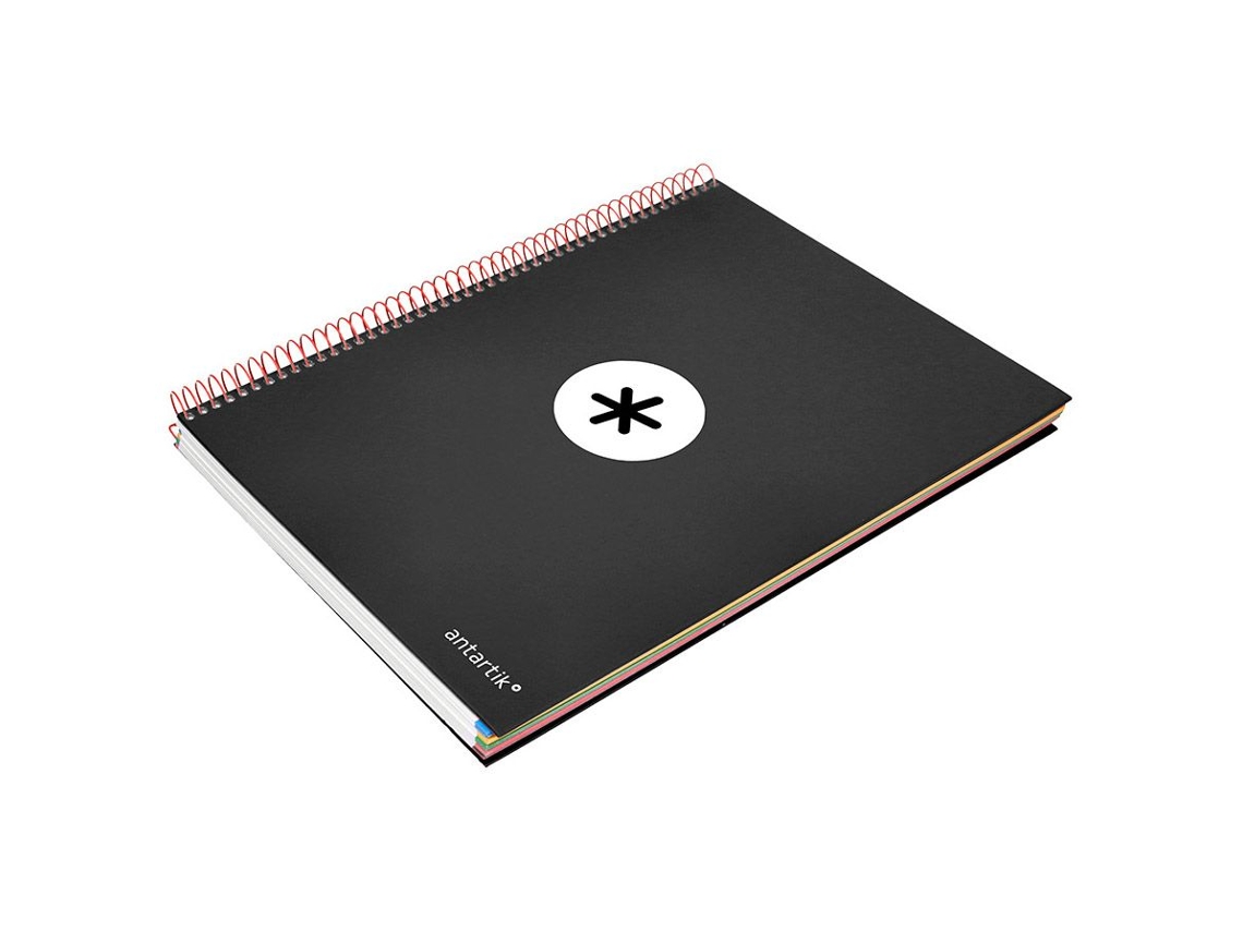 Cuaderno LIDERPAPEL Série Antartik 100g/m² Negro (A4 - Liso)