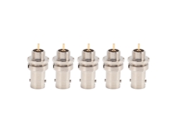 5 Conectores Bnc Hembra Metálicos Profesionales Para Crimpar, Para Probador De Cables De Antenas De Radio Vhf Y Uhf.