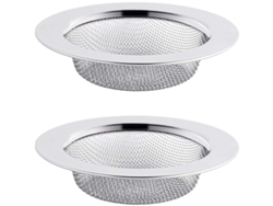 Colador De Fregadero De Acero Inoxidable Linjou 2 Piezas, 11.3cm, Filtrador De Desagüe Para Cocina Y Baño