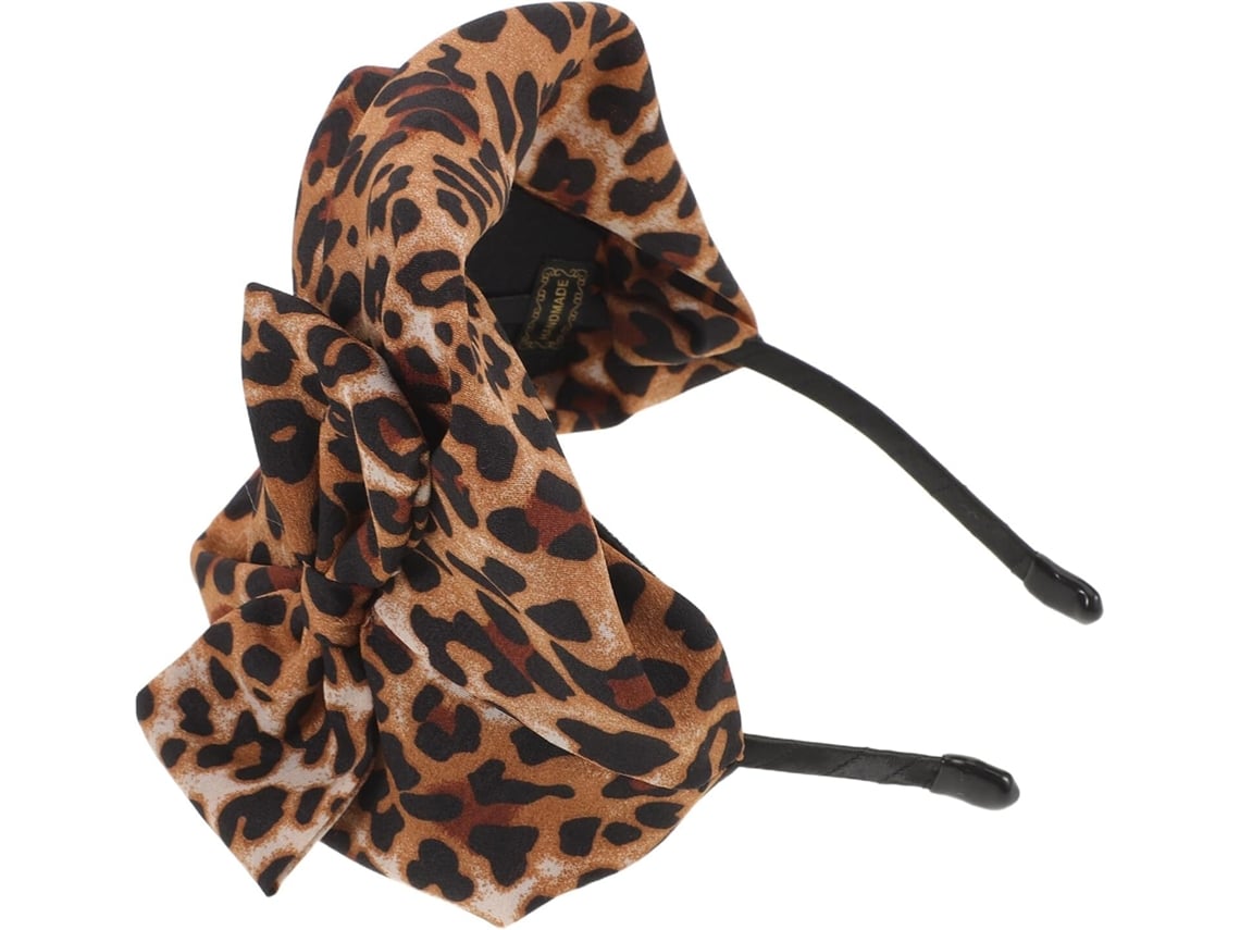 Diadema Con Estampado De Leopardo Para Mujer, Ancha Y Elástica, Tejido Transpirable, Accesorio Para Diadema Con Estampado Animal.
