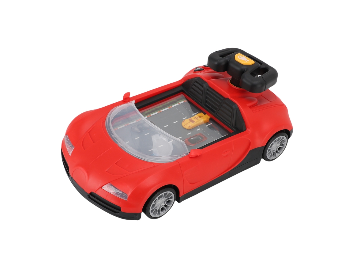 Coche De Carreras Musical Con Volante De Juguete Con Sonidos Y Simulación De Conducción Para Niños De Color Rojo.
