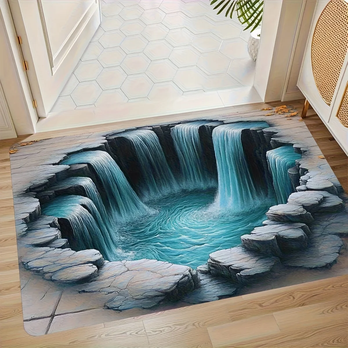 (estilo 1 40x60cm) Tapete De Entrada Creativo, Decoración Del Hogar, Alfombra Suave Y Lavable A Máquina