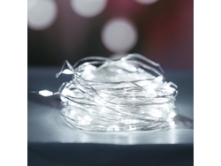 Guirnalda de luces LED decorativas impermeables, ideal para jardines, fiestas al aire libre, etc. MDUG (10 m, blancas, 100 LED)