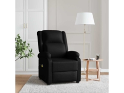 Sillón de masaje de cuero artificial negro DKD HOME DECOR