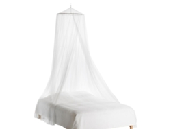 Mosquitera redonda blanca para camas individuales y king size | Sin marca