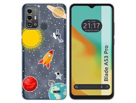 Funda Silicona para Zte Blade A53 Pro diseño Espacio Dibujos
