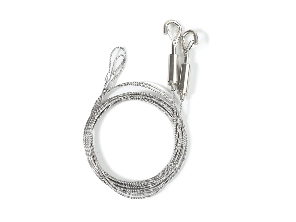 Cables Ajustables Para Colgar Imágenes, 2 M, Alambre Para Colgar Con Lazo Y Gancho, Cuerda Colgante De Acero