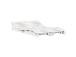 Maison Exclusive - Tumbonas Madera Maciza De Pino Blanco 2 Unidades 205x60x31,5 Cm