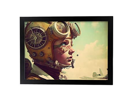 NACNIC Poster Piloto En Estilo Surrealismo Cinematográfico Ilustraciones Y Grabados De Historieta Abstracta Y Artística A3 Marcos Negros