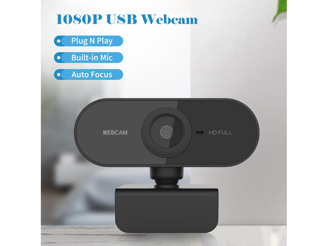 Cámara Web Usb 1080p Con Micrófono, Plug And Play, Enfoque Automático, Para Ordenadores De Sobremesa/portátiles, Streaming, Grabación Y Videollamadas.