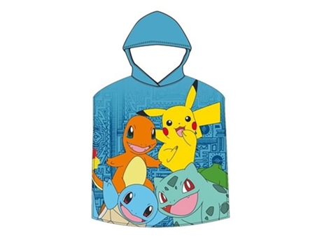 Ponchos SAFTA Poncho De Microfibra Pokemon ´´pikachu´´ Azul