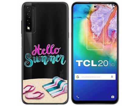 Carcasa TCL 20 5G TUMUNDOSMARTPHONE Dibujos Transparente Multicolor