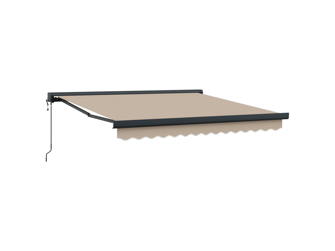 Maison Exclusive - Toldo Retráctil Beige 300 X 250 Cm Tela Y Metal
