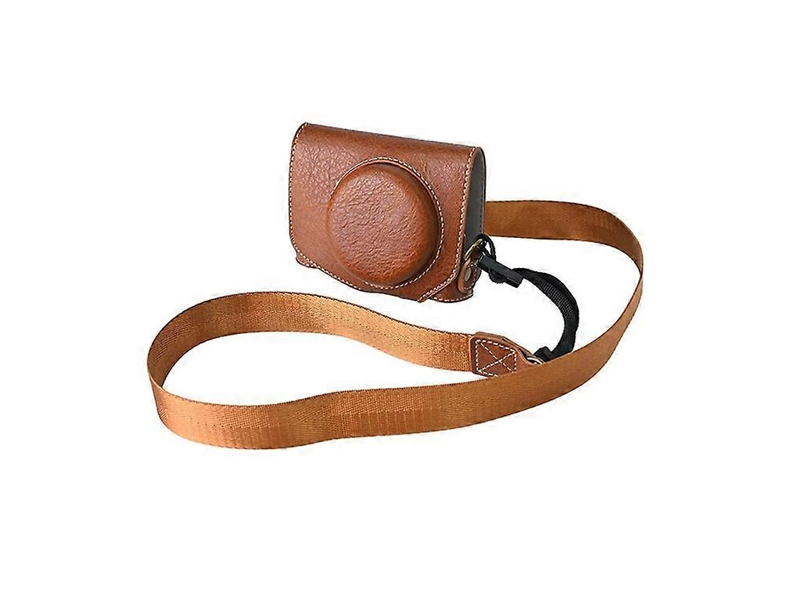 Estuche de piel sintética texturizada con correa para el hombro compatible con Canon G7 X Mark II / G7 X Mark III