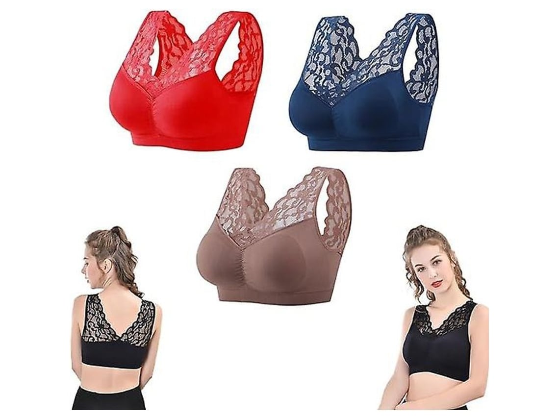 2026-3pcs Brassière Anti-relâchement Sein, Respirante Confortable Sans Armature Pour Sport Et Sommeil