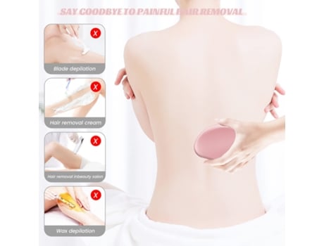 Depiladora de cristal, accesorio para depilación fácil y sin dolor, depiladora de nanocristal para hombres y mujeres, rosa ENZONS