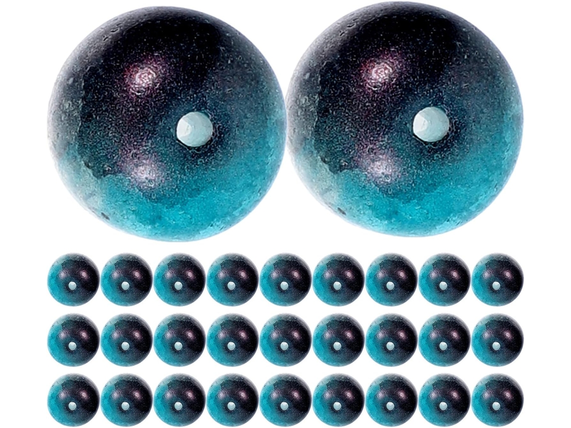 Azul 150 Cuentas De Vidrio Con Agujeros Para