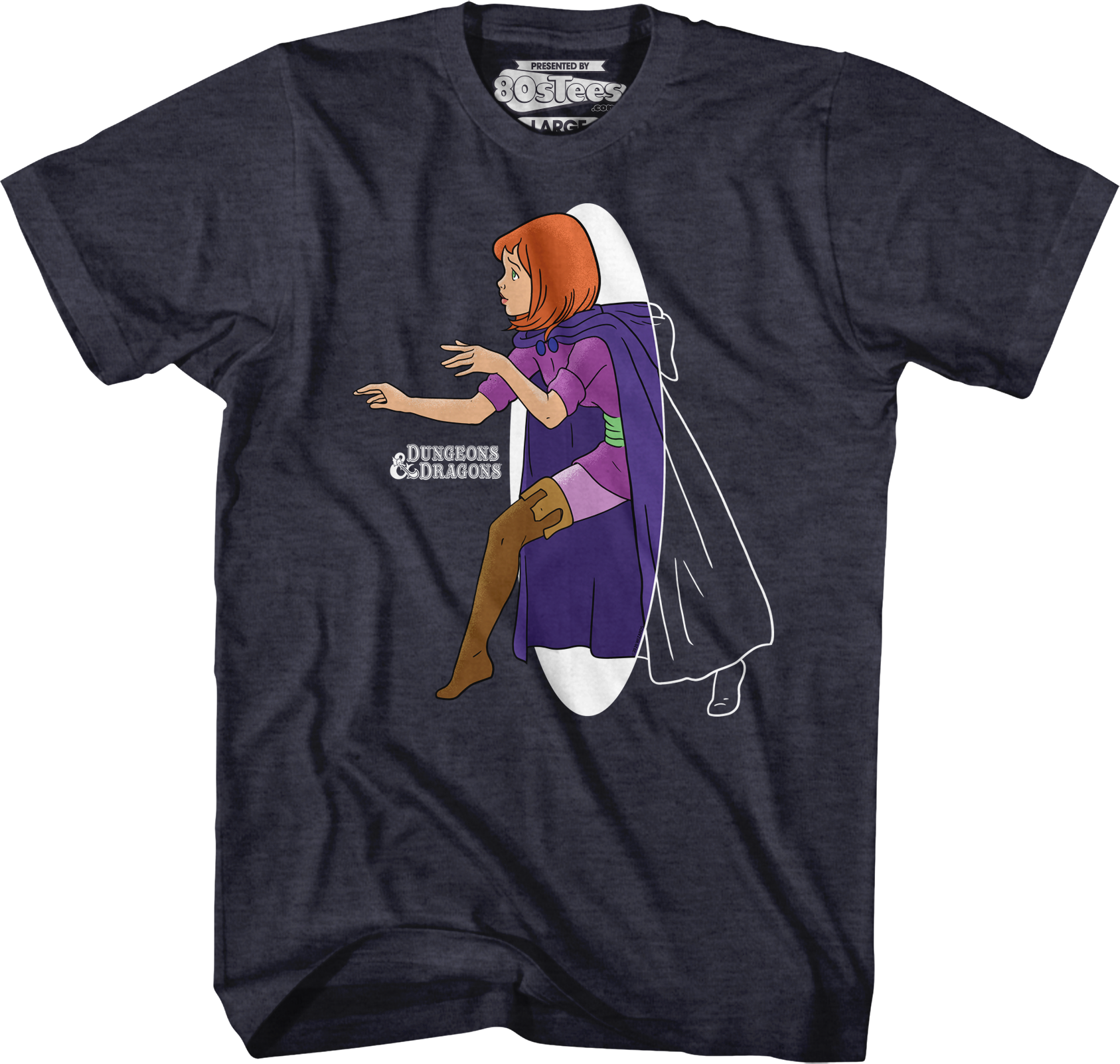 Camisetas Unisex DEEPSTONE Sheila's Magical Cloak Dungeons & Dragons Brezo azul marino (XXXL)