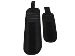 Correa Magnética Para La Muñeca Con Bolsa Para Tornillos, Tuercas, Pernos Y Brocas (negra)