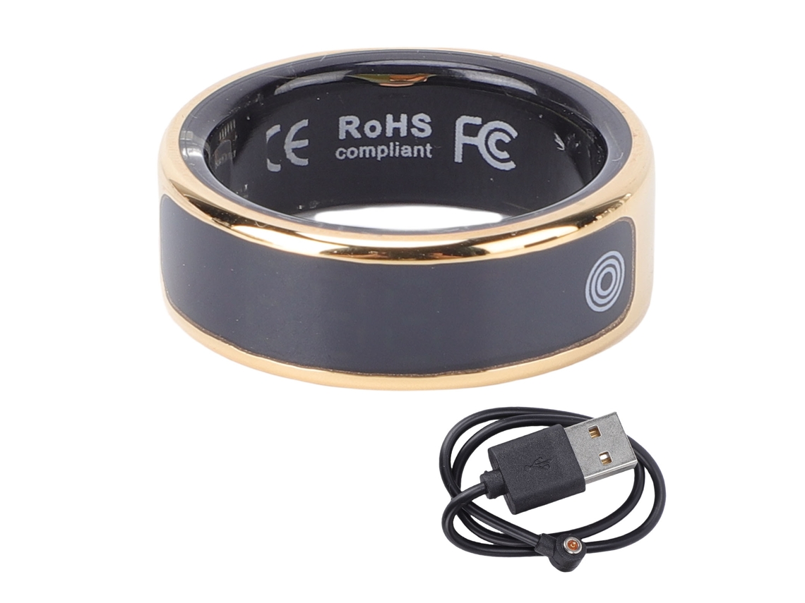 Anillo Inteligente Rastreador De Fitness Con Monitorización De Actividad Y Sueño, Modos Deportivos, Oro No 9