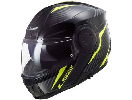 Casco Modular LS2 FF902 Scope Skid Black H-V Yellow (Talla: XS)