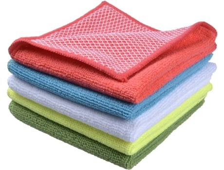 5 paños de microfibra para lavar platos, paño de limpieza para platos de cocina, color aleatorio $5, paño de malla para lavar platos de cocina, col...