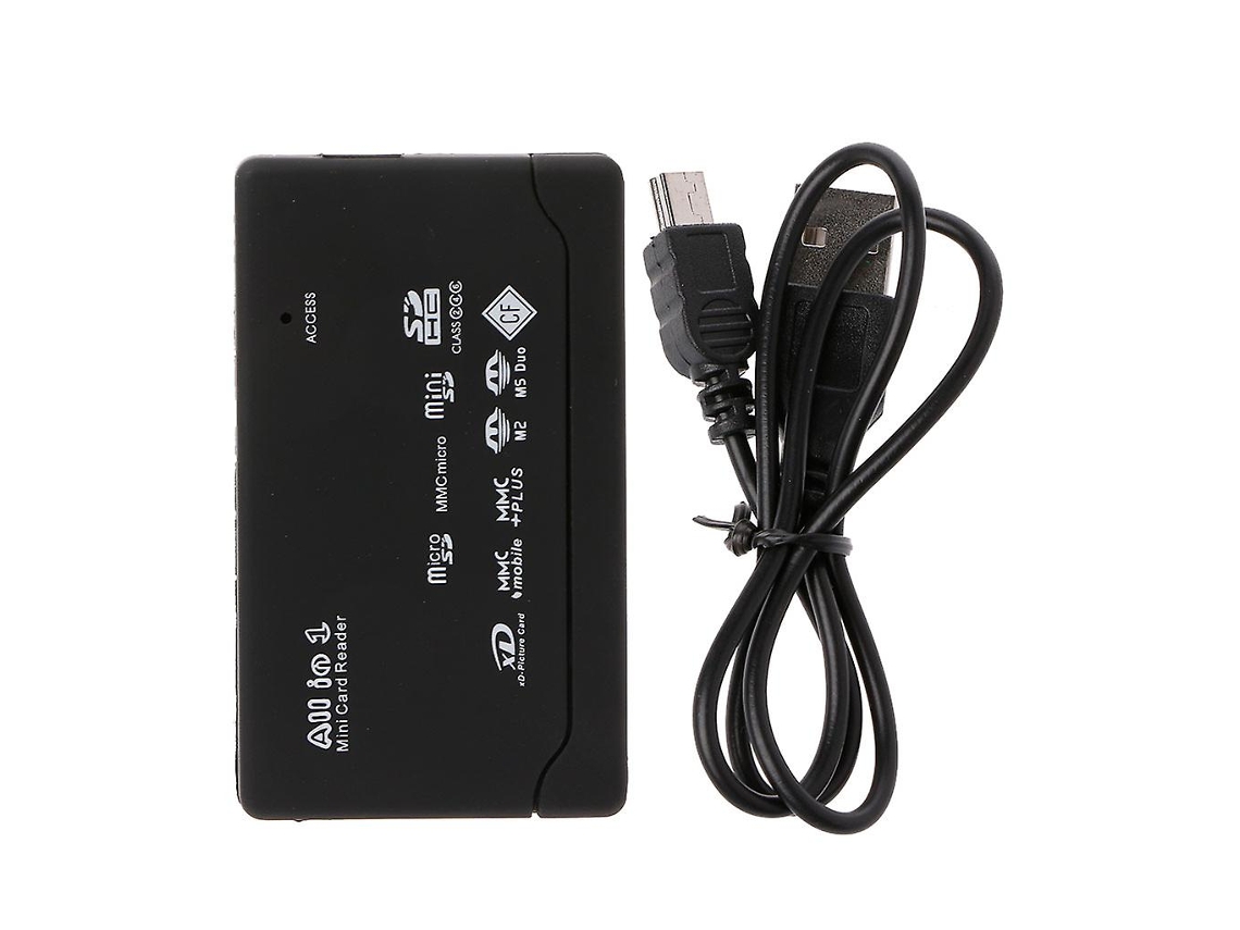 Lector de múltiples tarjetas USB, lector/escritor rápido de tarjetas de memoria Sd/tf/cf/micro Sd/xd/ms ALLINLESS
