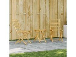 Conjunto de bistró de bambú de 3 piezas de DKD Home Decor